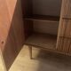 Commode rotin fendu année 60