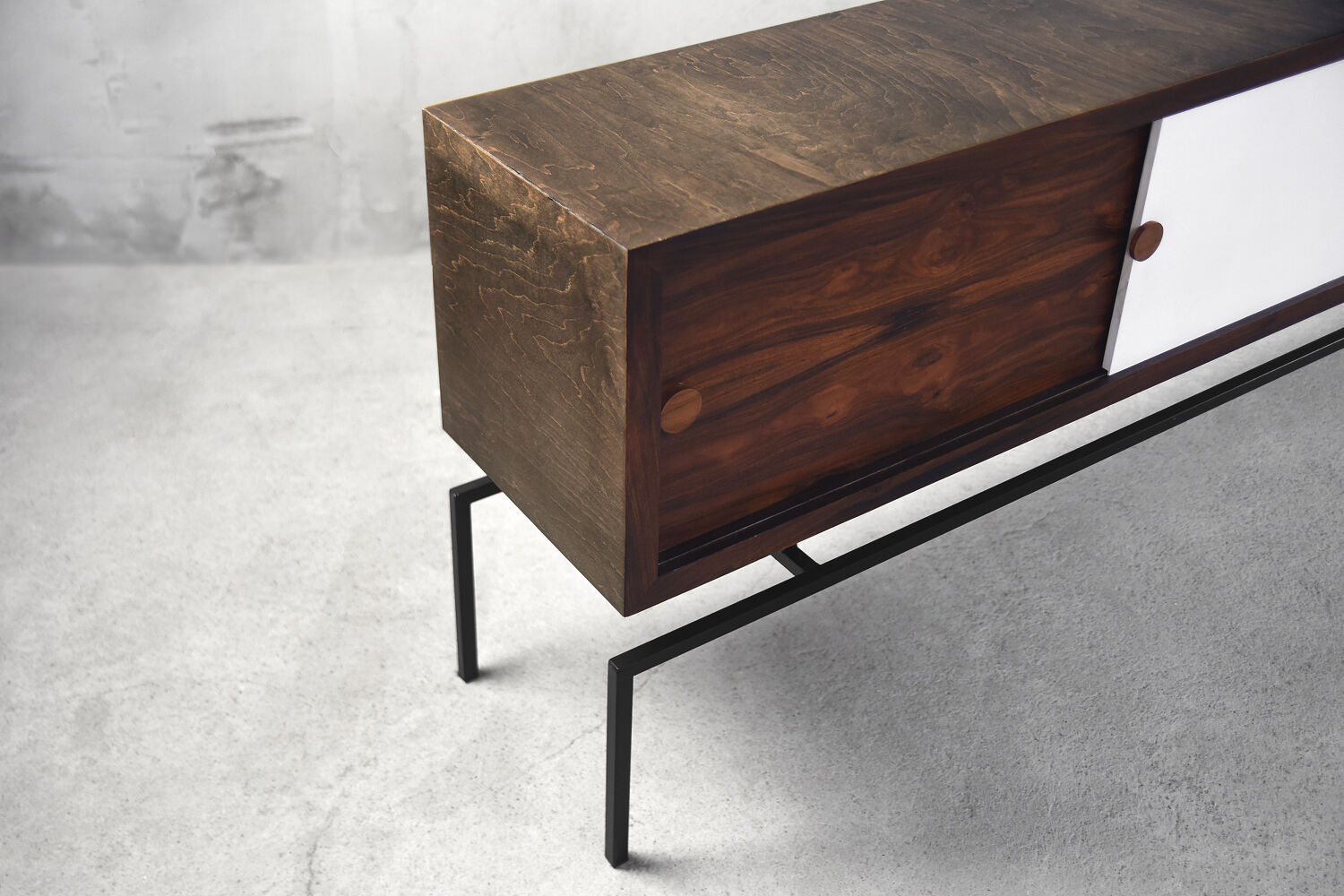 Zoomorphic scandinavian rosewood sideboard, 1960