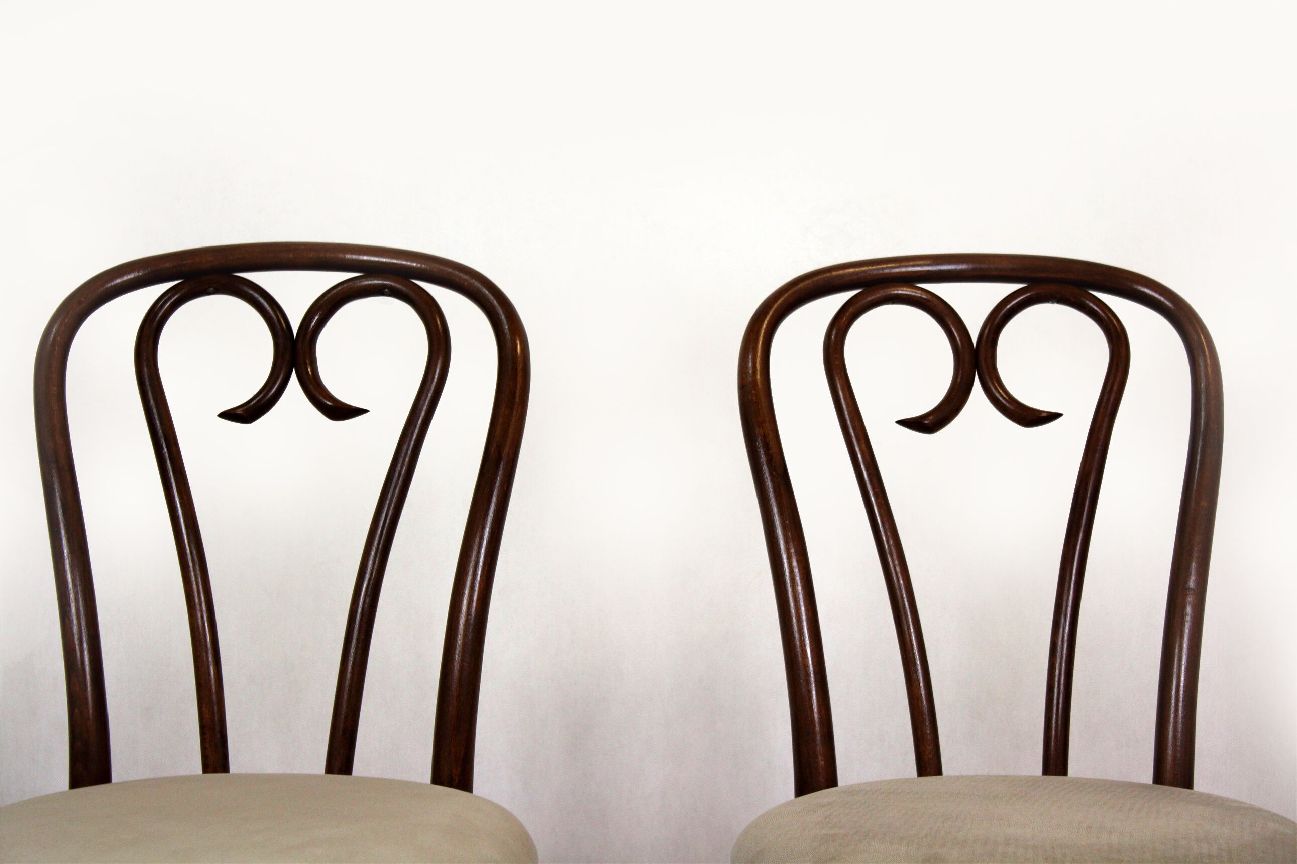 Chaises bentwood restaurées, années 1950, ensemble de 4