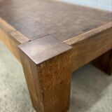 Sturdy wooden vintage coffee table