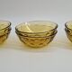 Amber glass dessert service - 1970