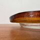 Modern mid-century glass bowl by Pertti Santalahti for Humppila, Finland, 1960s.