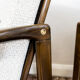 Pair of Restored White Grey B-7522 armchairs by Zenon Bączyk, 1960’s
