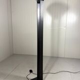 Italian steel tear plate and glass floor lamp 1980’s.