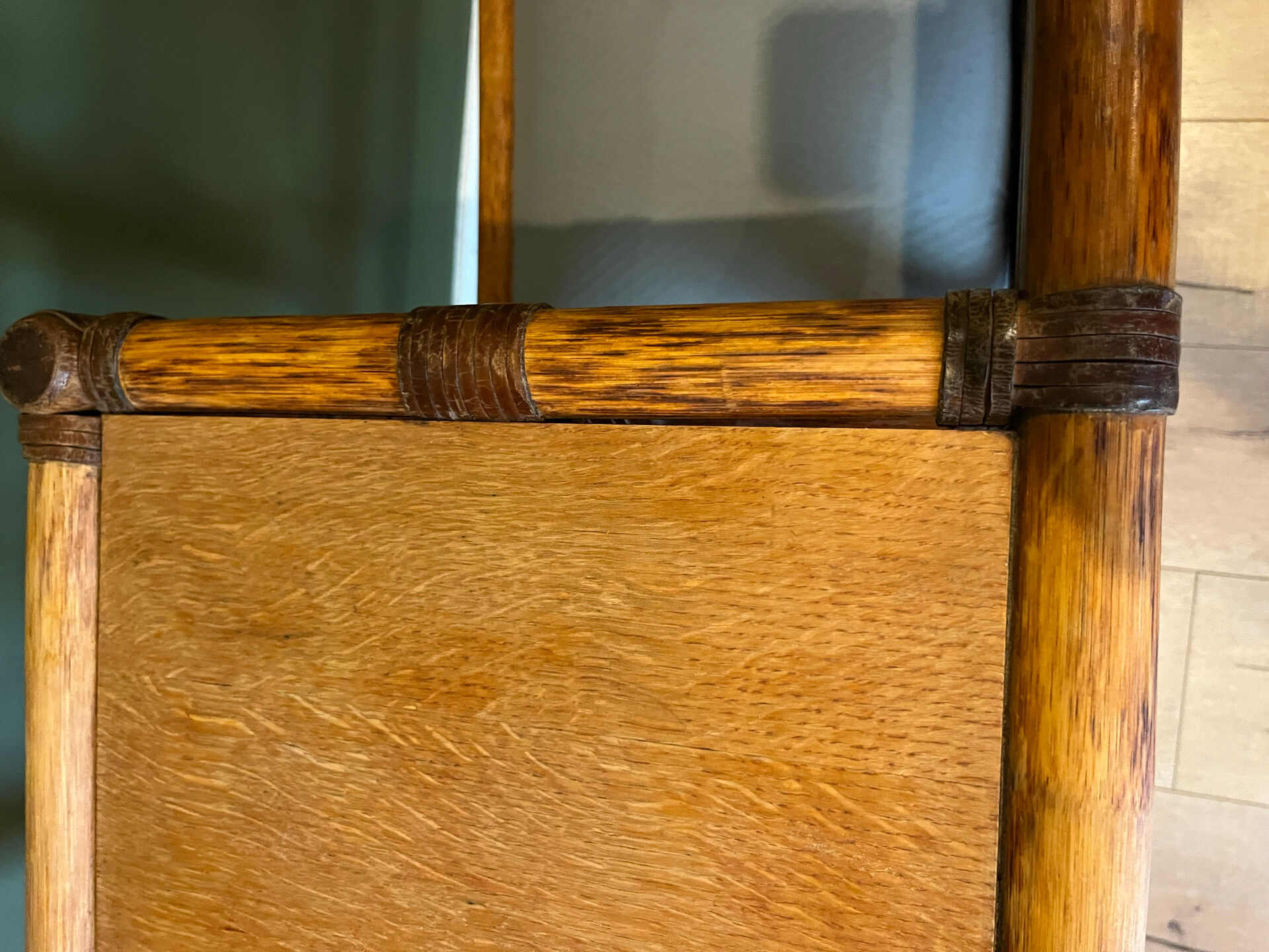 Vintage bamboo bench