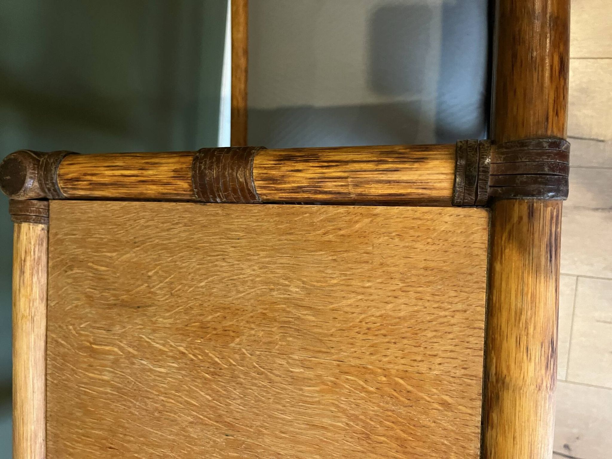 Banc vintage bambou