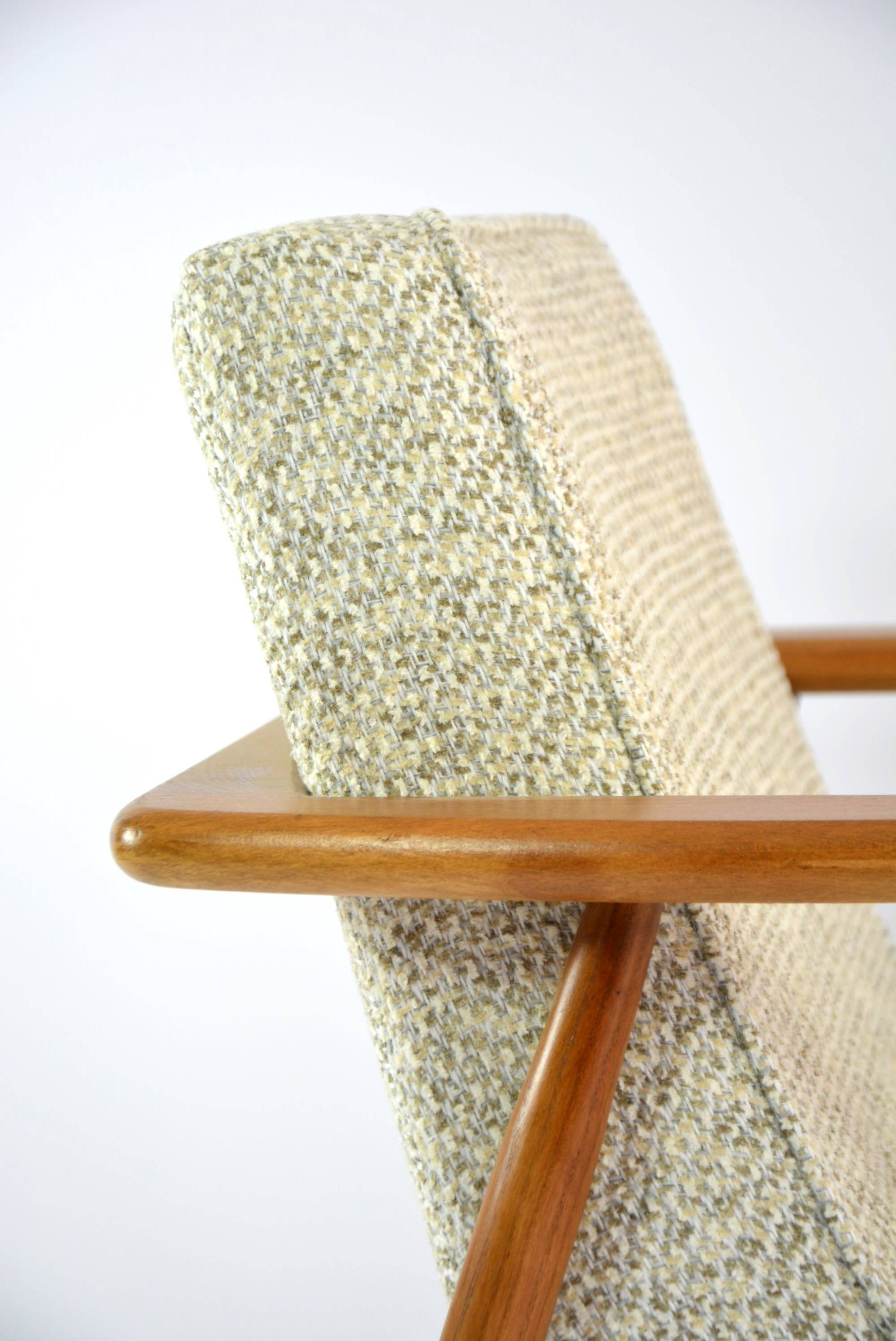 Z armchair mottled beige and green
