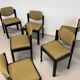Ensemble de 6 chaises de salle à manger italiennes vintage