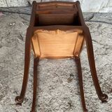 Antique Nightstand Louis XV Style Wood 3 Drawers + Vintage Case #