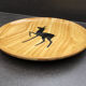 Ceramic plate imitation wood - Grandjean Jourdan - Vallauris