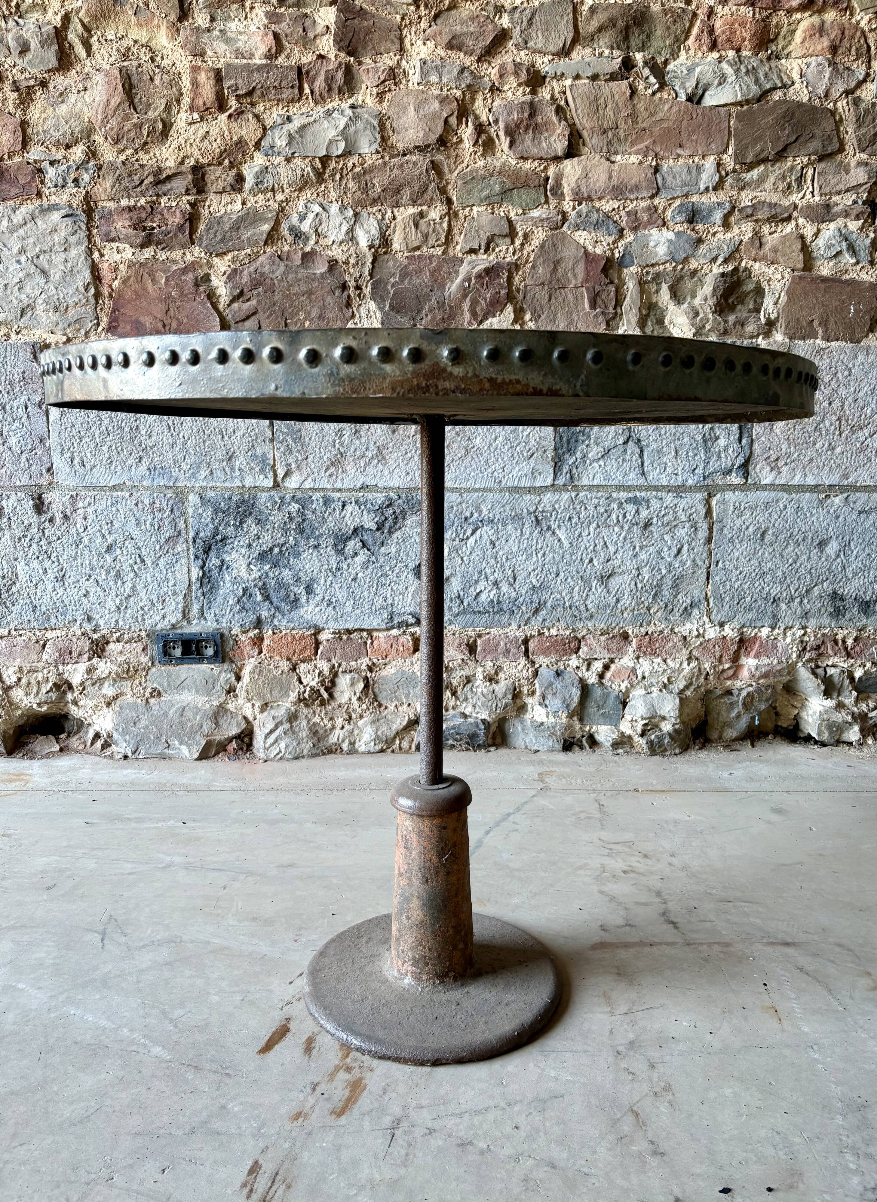 Pair of vintage industrial metal tables – workshop spirit