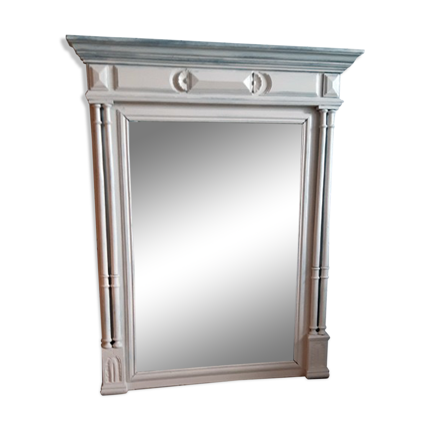 Fireplace mirror (trumeau) of large size.