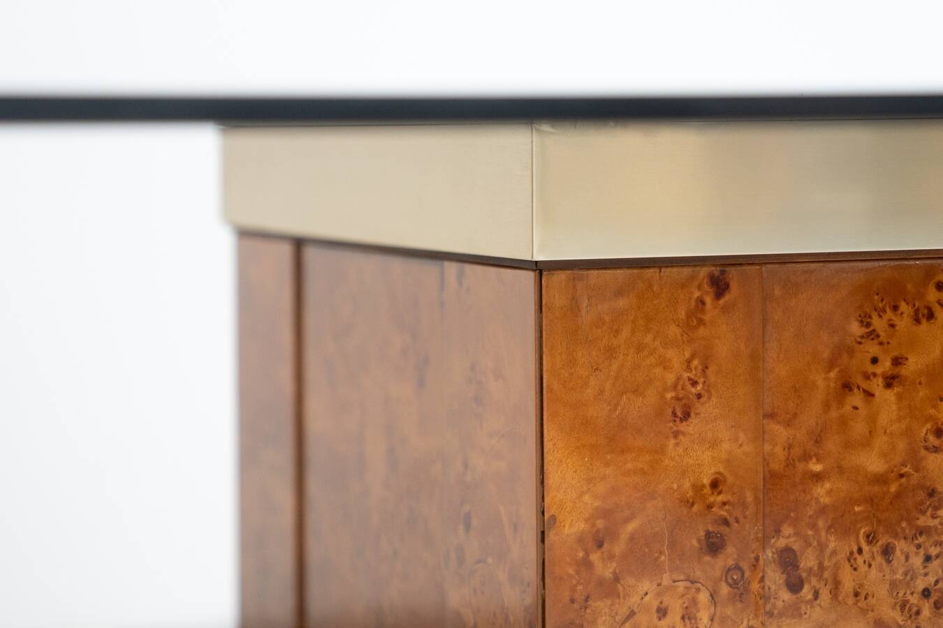 Vintage Dining Table Attributed to Jean Claude Mahey style 1980s