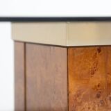 Vintage Dining Table Attributed to Jean Claude Mahey style 1980s