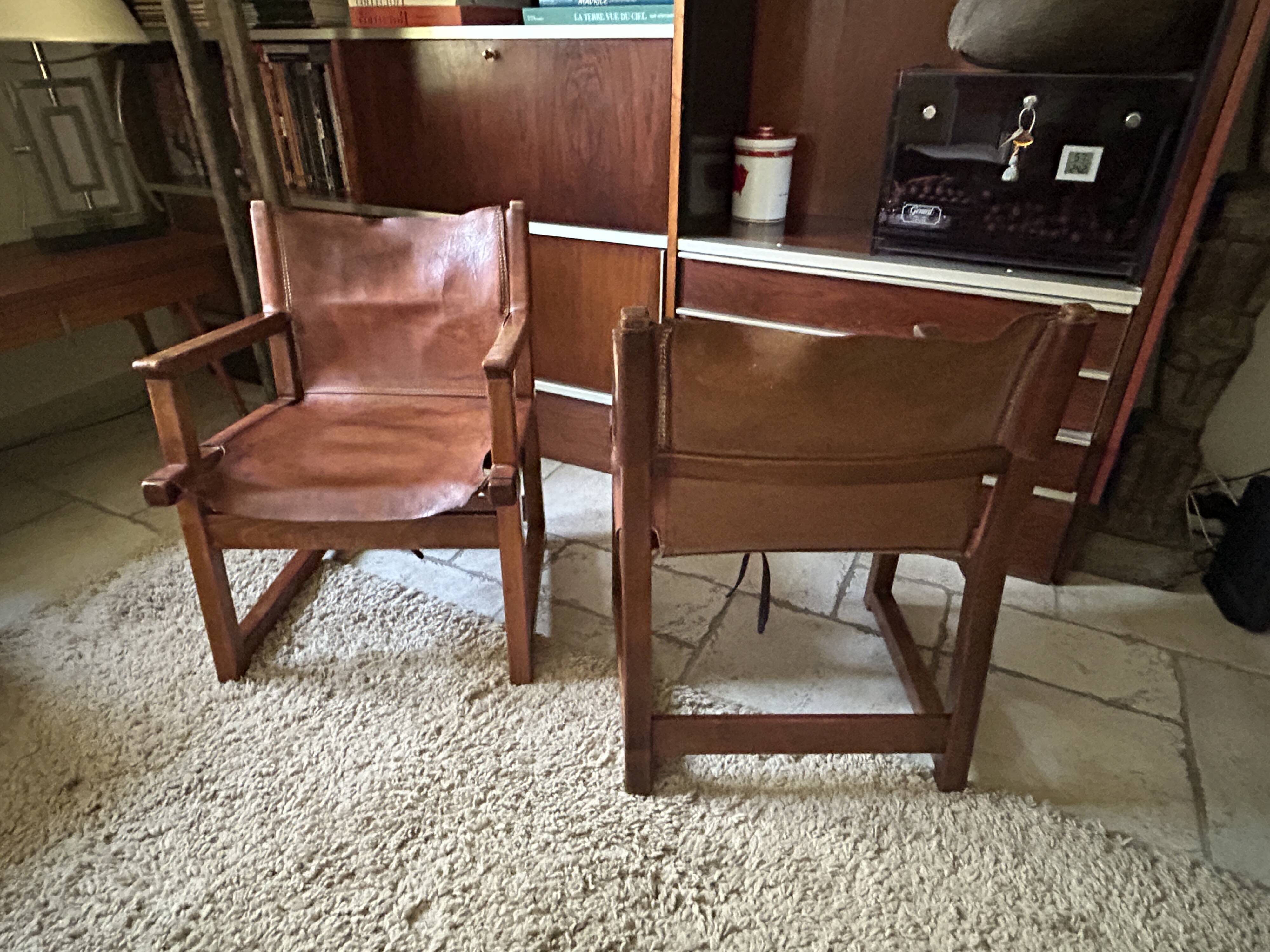 Pair of armchairs Paco Muños Edition Darro model Razzia 1959