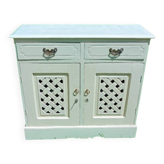 2-door sideboard with braided pattern