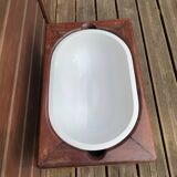 Ancien bidet vers 1900 bois et porcelaine