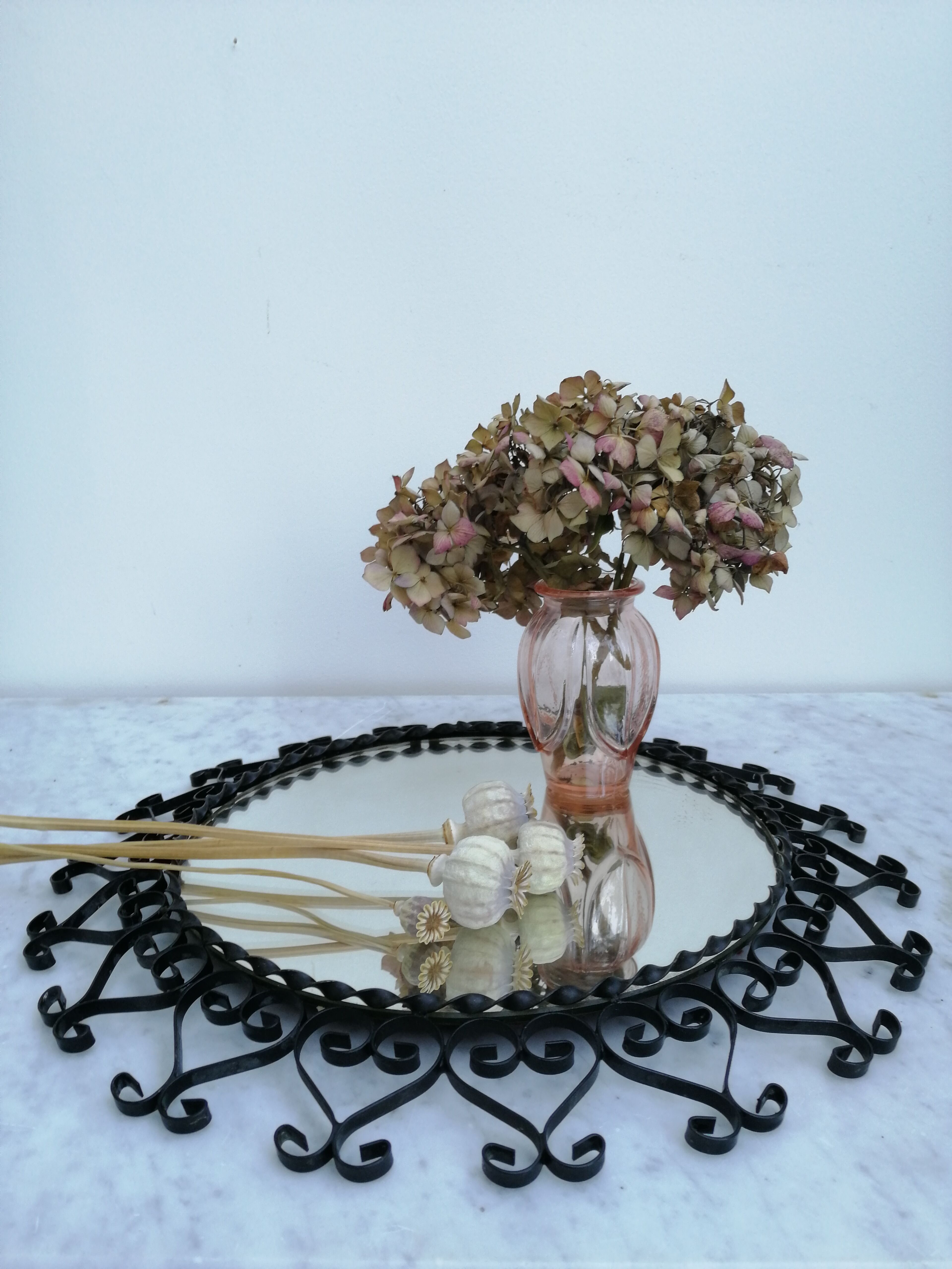 Mirror sun wrought iron 35cm