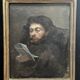 French school of the 19th century, Portrait of a man reading, oil on canvas