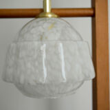 White Clichy glass lamp
