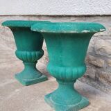Pair of Medici Vases in old reconstituted stone 1950s