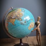 World map terrestrial 1983