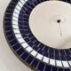 Vintage Danish round mosaic wall mirror, marked B. J. H. Moller, 1970s