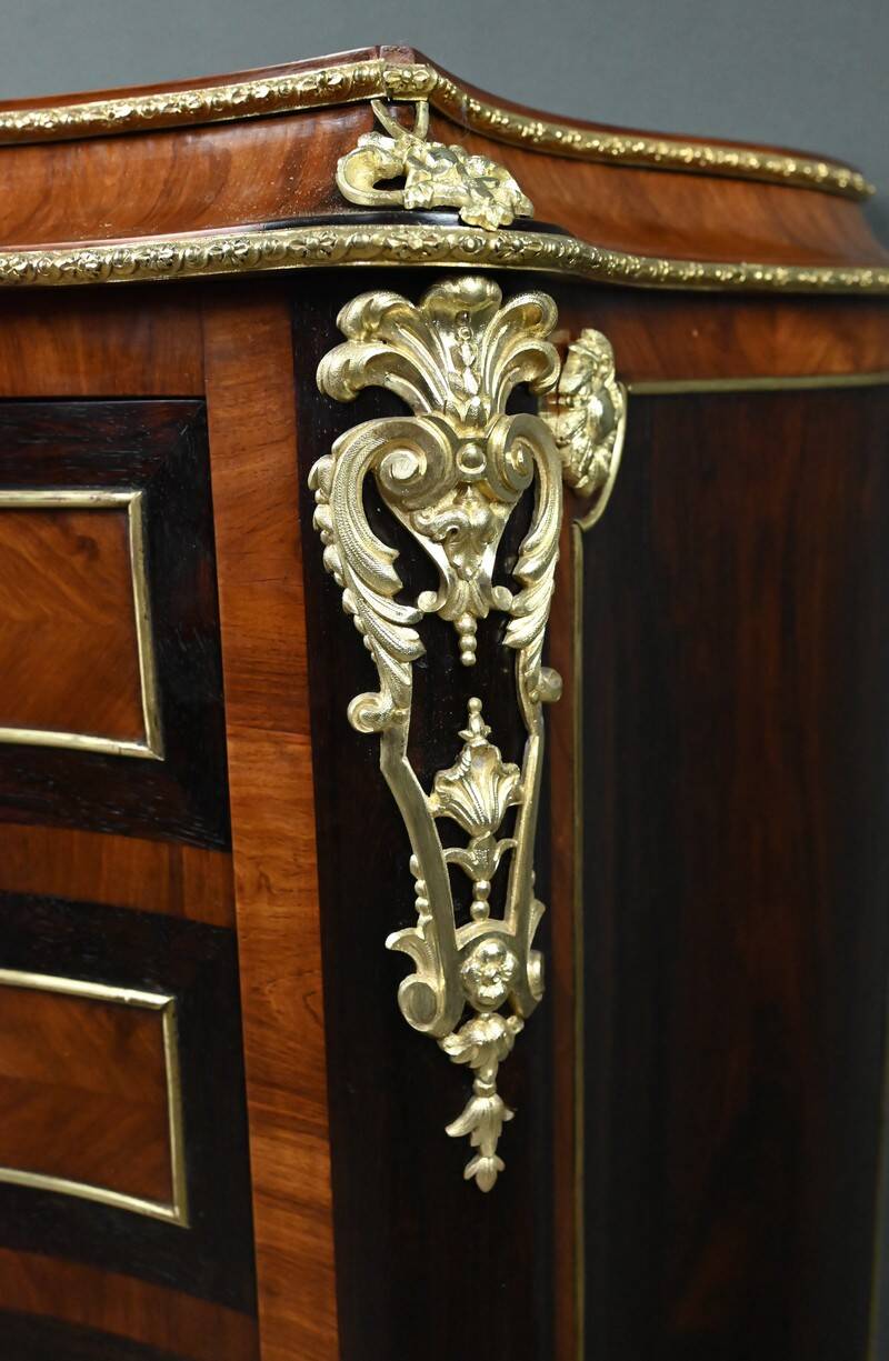 Secretary in precious wood marquetry, Napoleonic III period – Mid 19th century