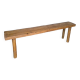 Bench 144 cm old patinated solid wood