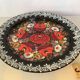 Hand-painted Russian embossed plate