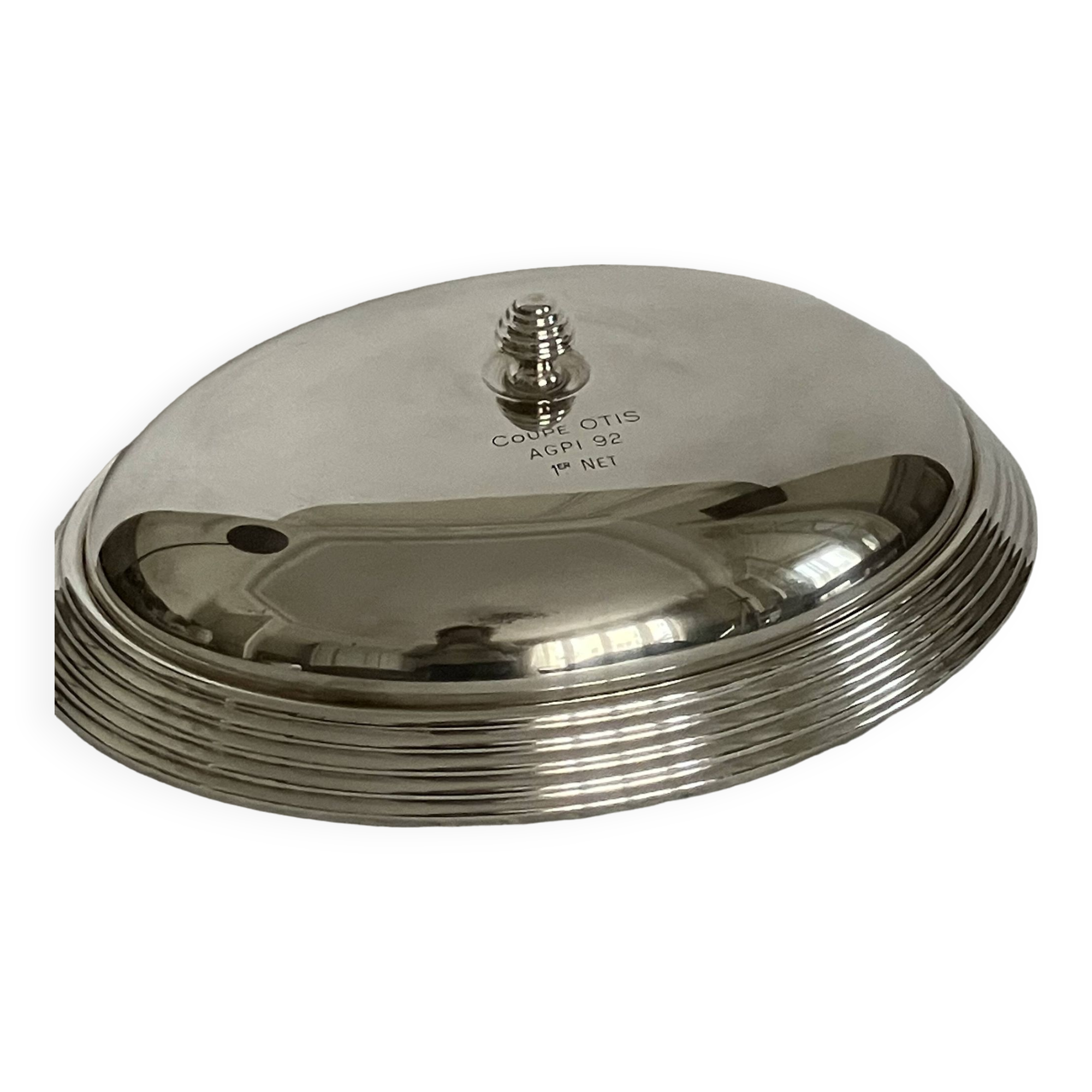 Service bell, silver metal
