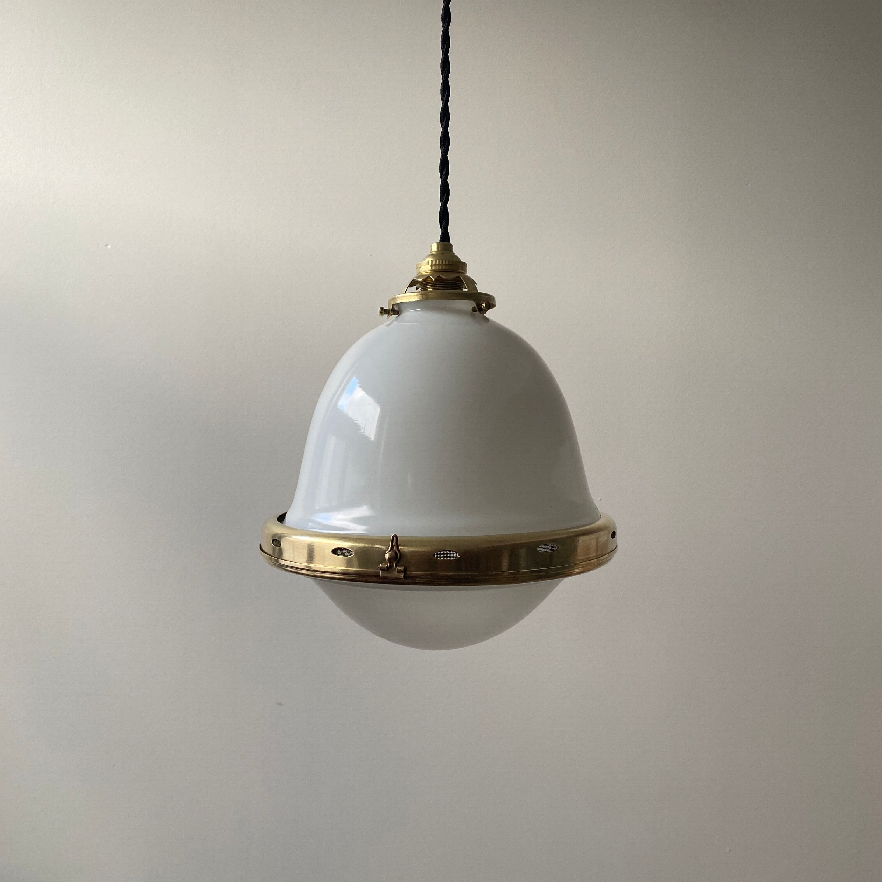 Old vintage hanging in opaline art-deco