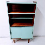 Vintage wooden bookcase, cupboard