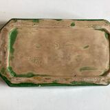 Glazed earth centerpiece dish Aegitna Vallauris 1960