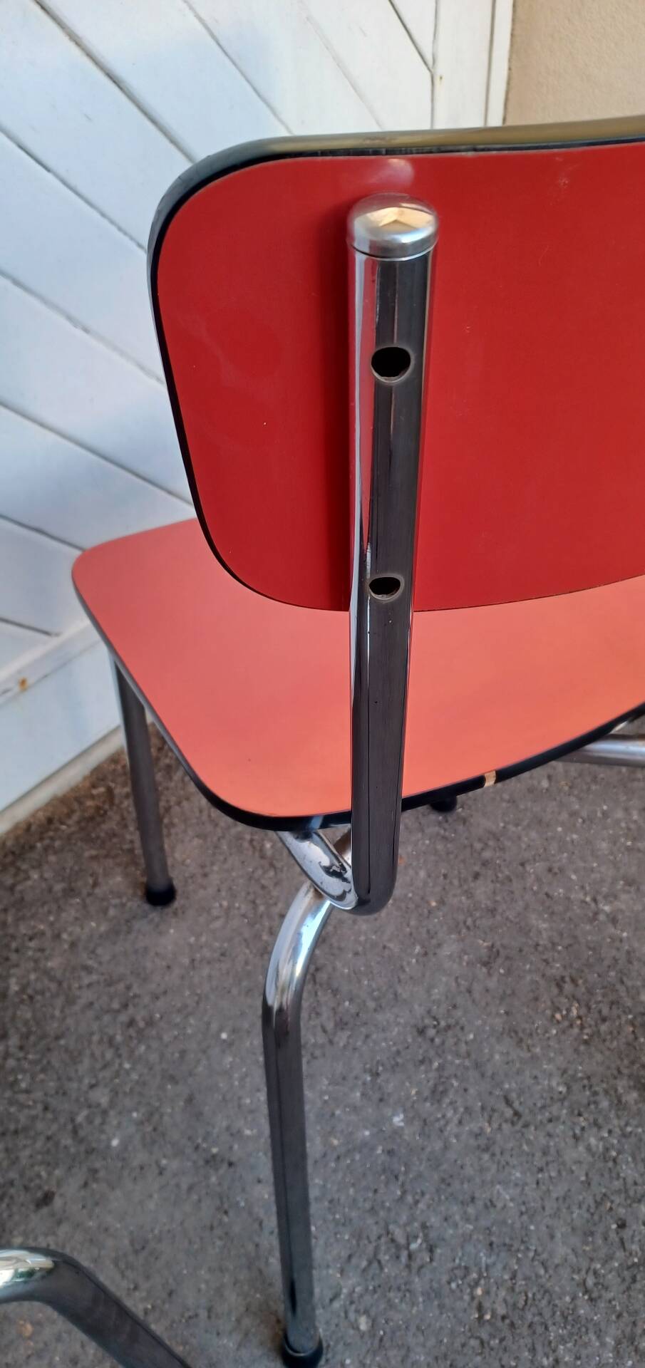 Pair of vintage formica chairs