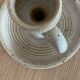 Set of 2 stoneware candlesticks from the marsh.