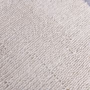 2x10 %100 Wool White Moroccan Runner Rug, 68x303Cm