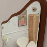 Scandinavian teak mirror