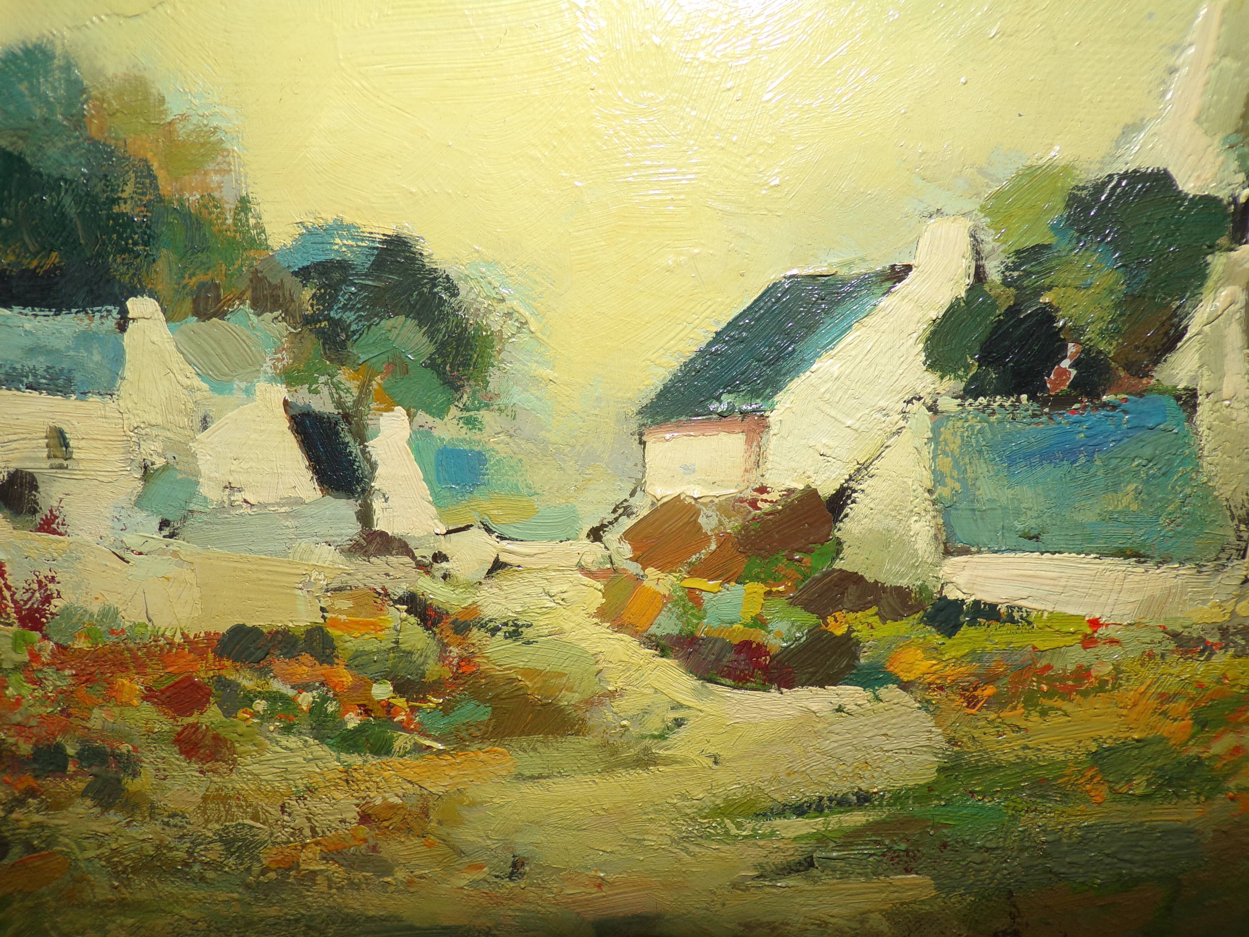 Oil painting painting painting signed Sokol 1972