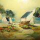 Oil painting painting painting signed Sokol 1972