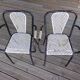 4 armchairs chairs Seducta perforated steel 50s by René Malaval