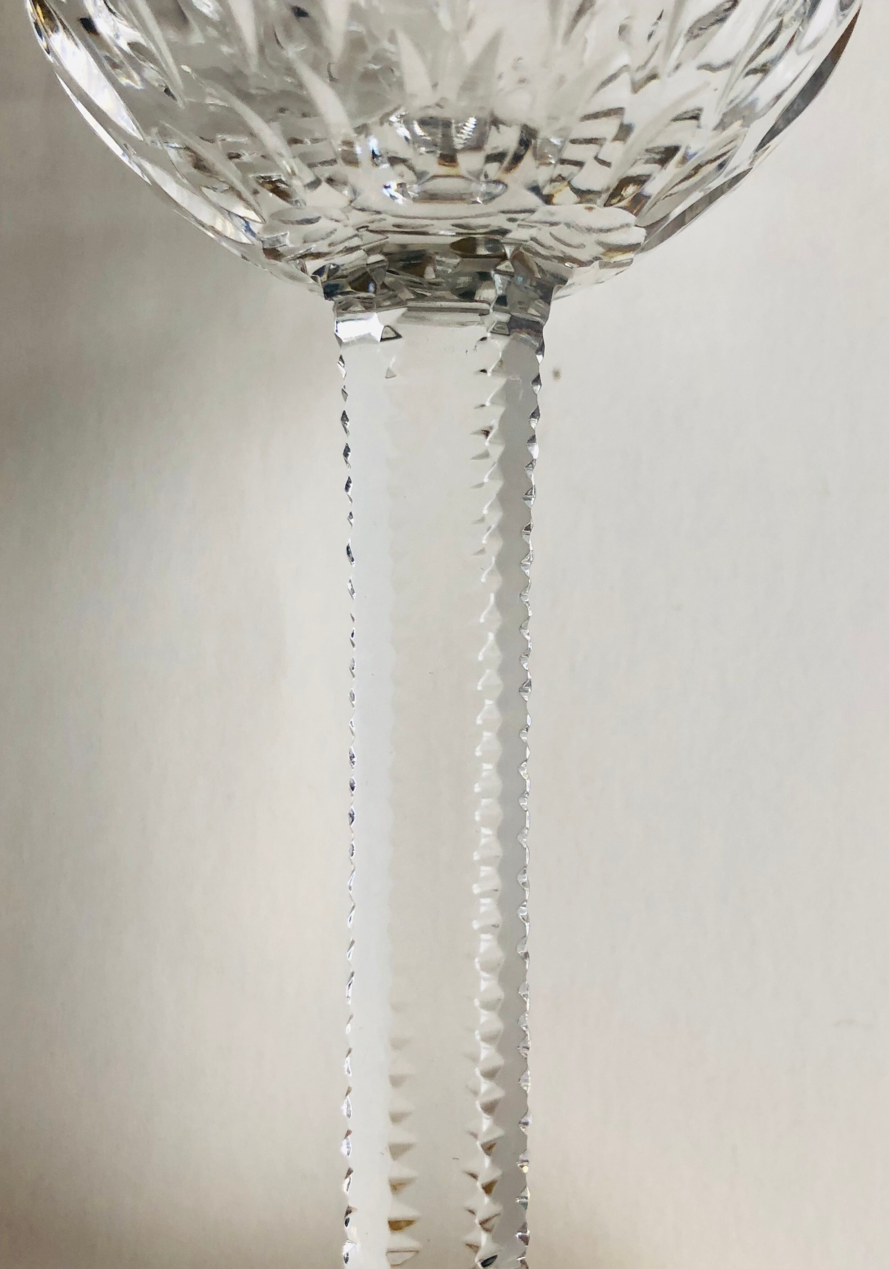 Set of 6 crystal water glasses from saint louis model thistle