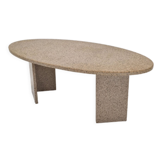 Italian coffee or side table in granite, 1980s