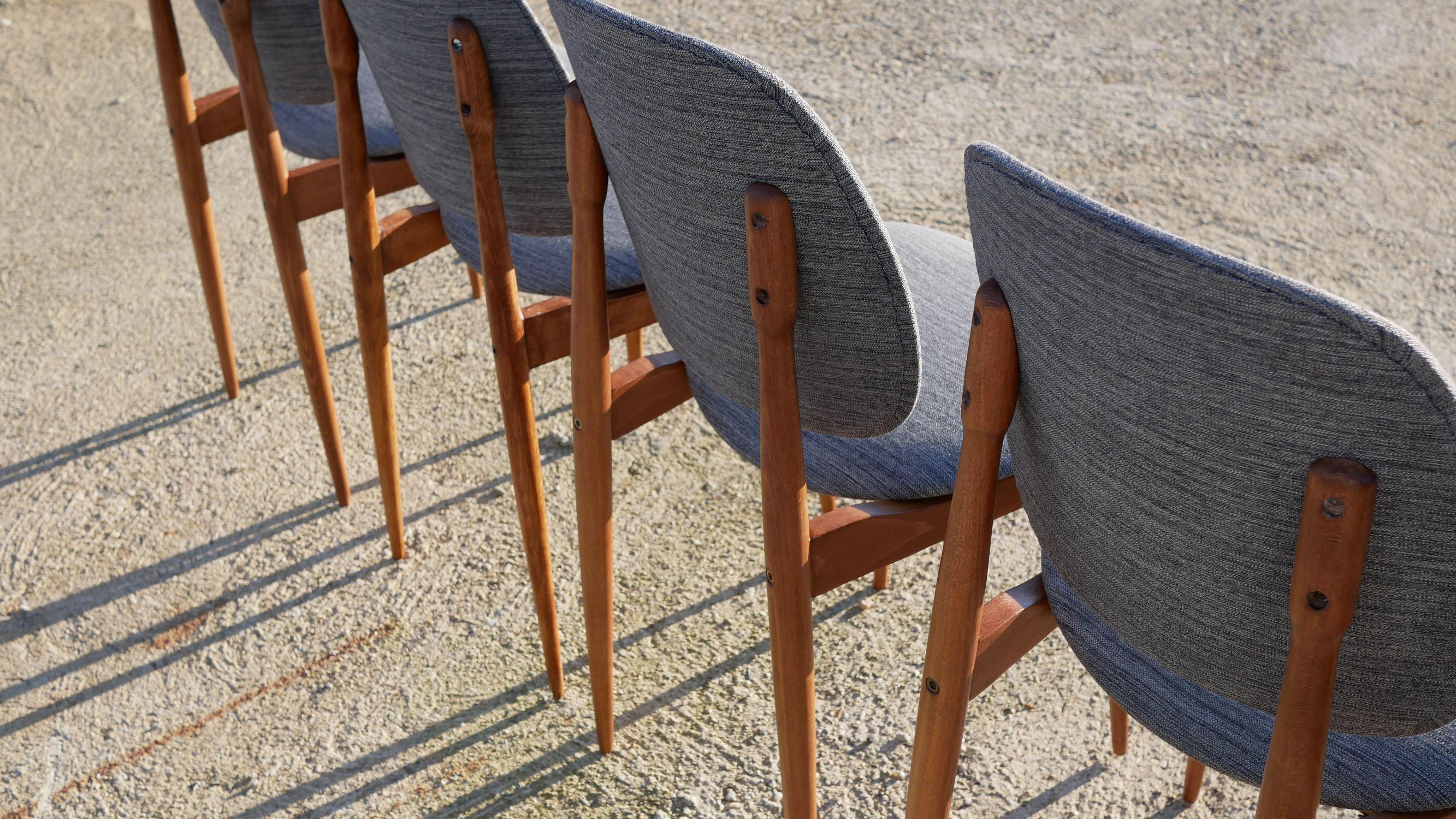 Set of 6 chairs "pegase" by baumann, 60 years