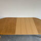 Vintage extendable round dining table Omann Jun