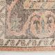 Tapis vintage orange et beige à médaillon central patiné, 157x299 Cm