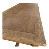 Solid oak dining table