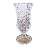 Vase Art déco Fidenza en verre pressé, Italie années 1930
