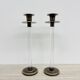Set of 2 Caravell lucite candle sticks, 1970’s