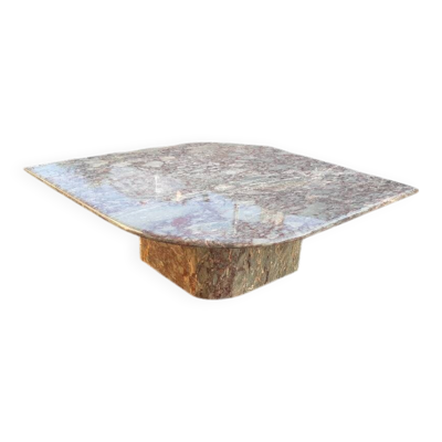 Table basse marbre années 80